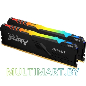 Оперативная память Kingston FURY Beast RGB 2x32GB DDR5 PC5-41600 (KF552C40BBAK2-64) картинка 2